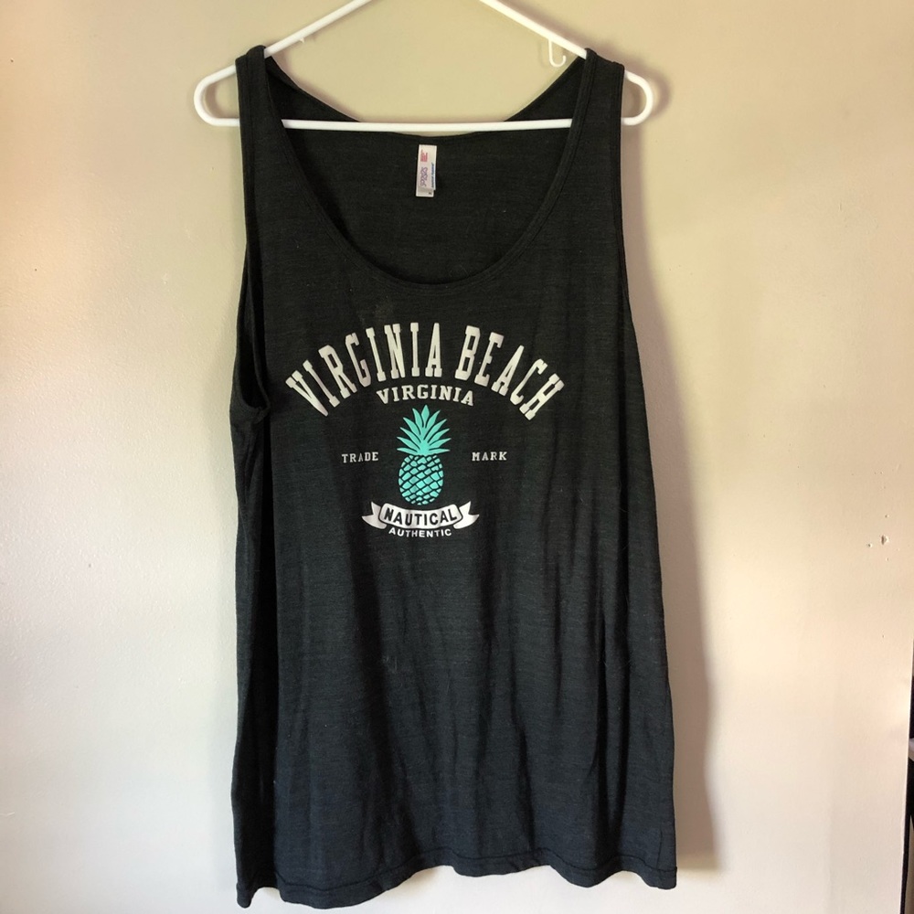 Dark Gray Black Tank Top